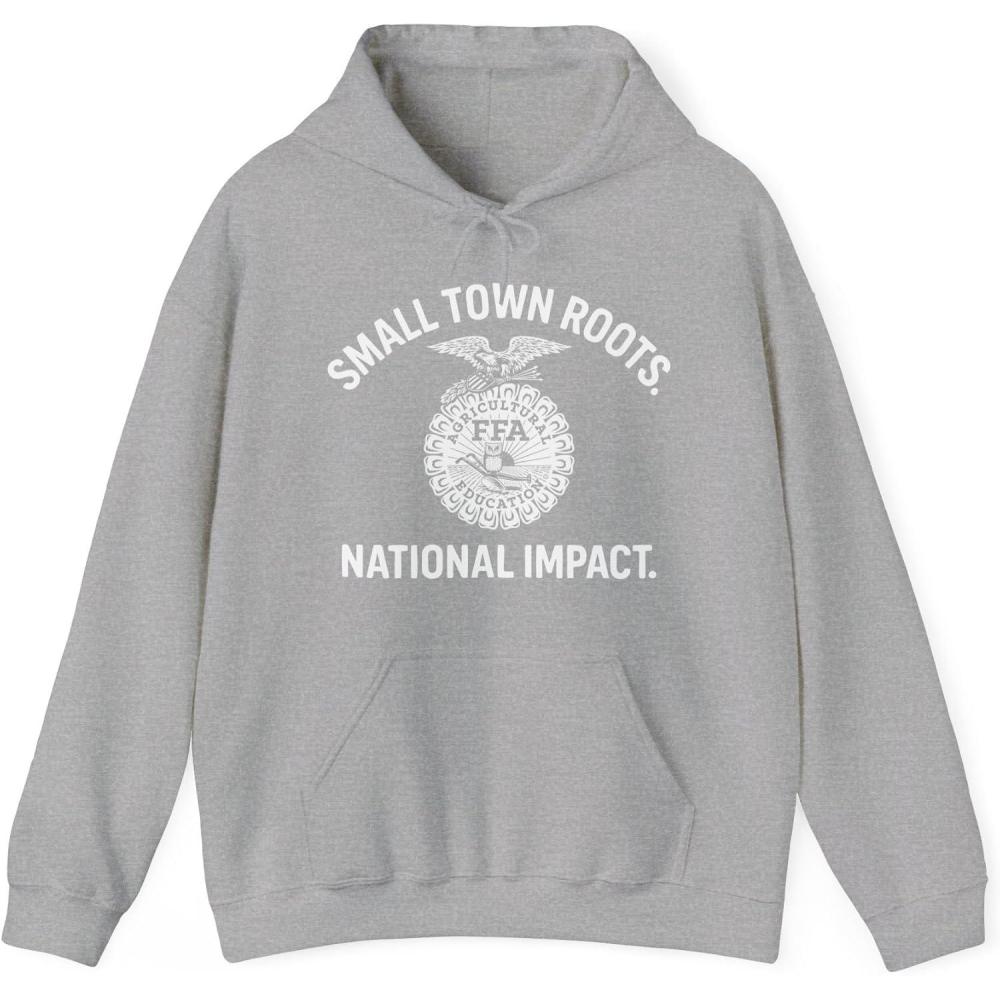 imageGreekgear FFA  Small Town Roots National Impact Hooded SweatshirtSports Grey