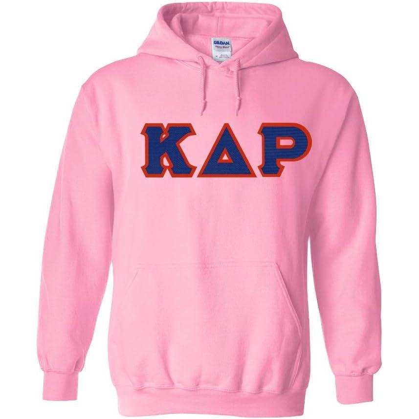 imageKappa Delta Rho Lettered Hooded SweatshirtLight Pink