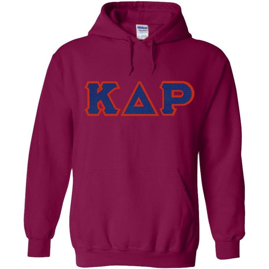 imageKappa Delta Rho Lettered Hooded SweatshirtMagenta Pink