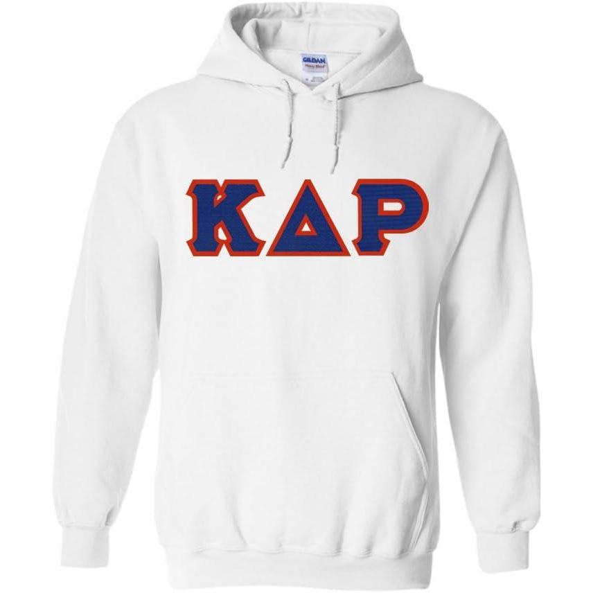 imageKappa Delta Rho Lettered Hooded SweatshirtWhite