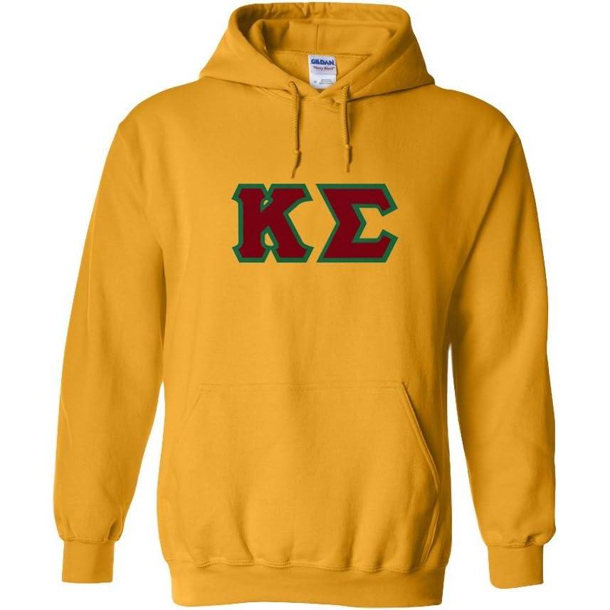imageKappa Sigma Lettered Hooded SweatshirtAthletic Gold