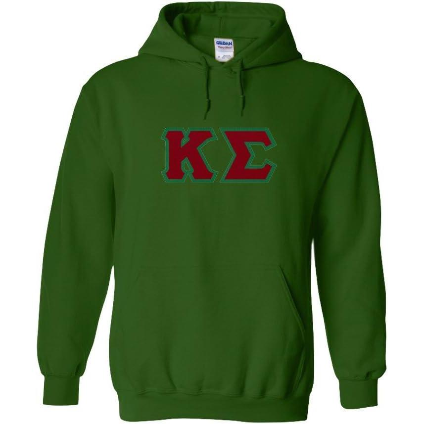imageKappa Sigma Lettered Hooded SweatshirtForest Green