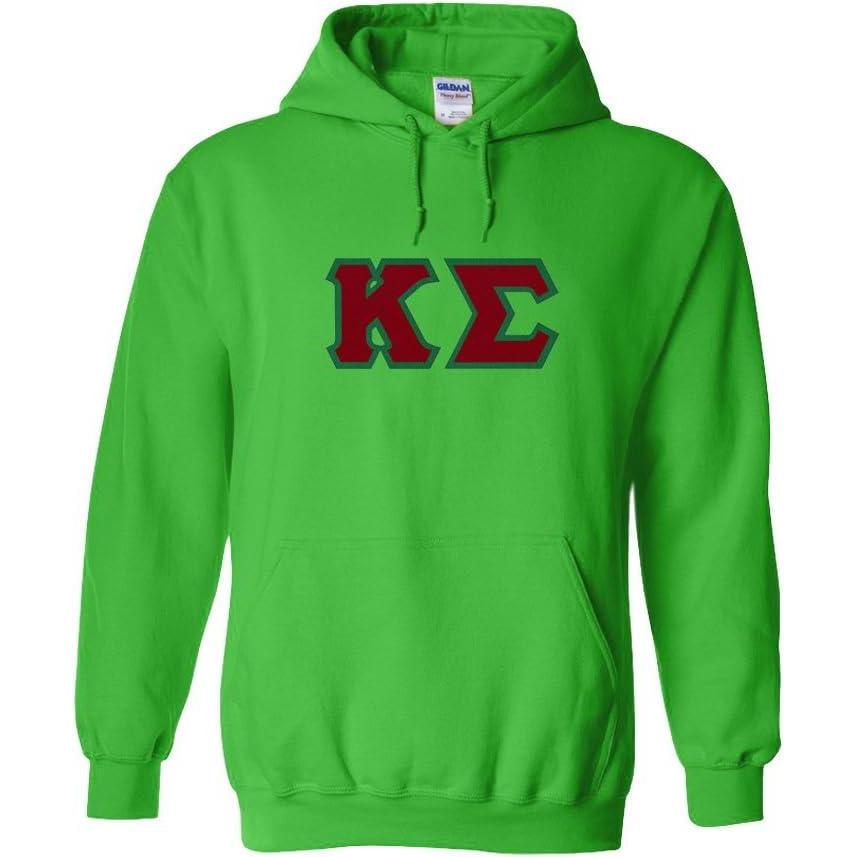 imageKappa Sigma Lettered Hooded SweatshirtIrish Green
