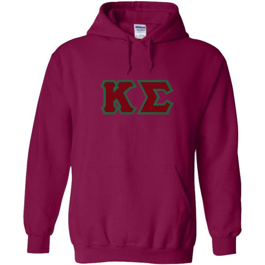 imageKappa Sigma Lettered Hooded SweatshirtMagenta Pink