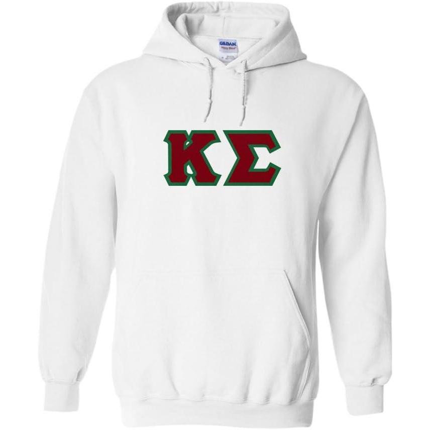 imageKappa Sigma Lettered Hooded SweatshirtWhite