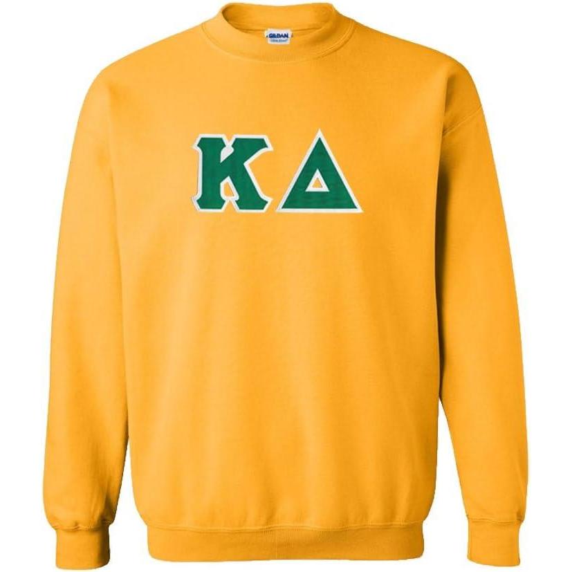 imageWomens Kappa Delta Sorority Lettered Crew Neck SweatshirtAthletic Gold