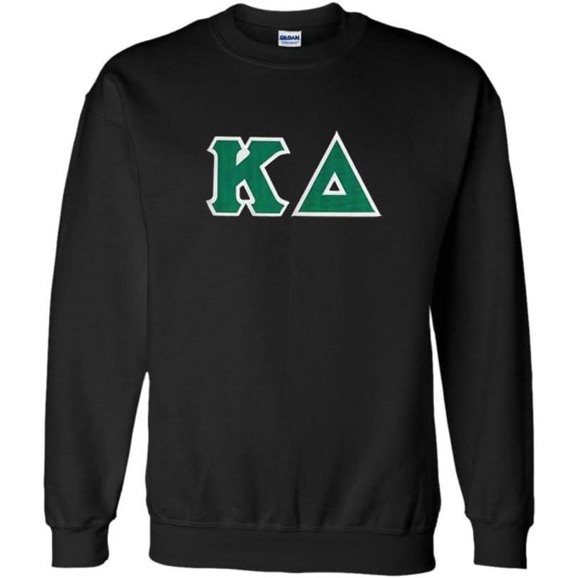 imageWomens Kappa Delta Sorority Lettered Crew Neck SweatshirtBlack