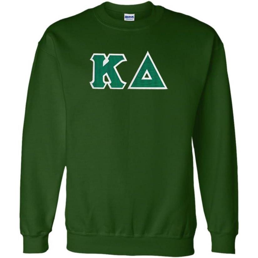 imageWomens Kappa Delta Sorority Lettered Crew Neck SweatshirtForest Green