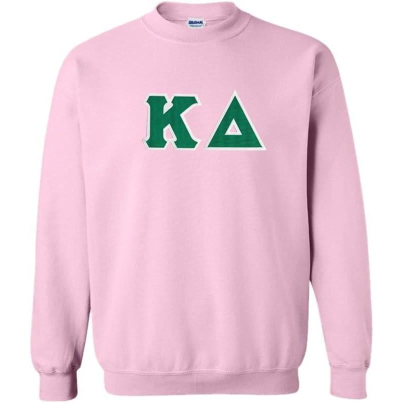 imageWomens Kappa Delta Sorority Lettered Crew Neck SweatshirtLight Pink