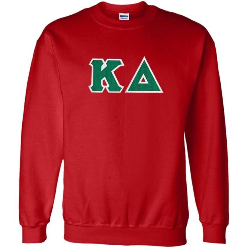 imageWomens Kappa Delta Sorority Lettered Crew Neck SweatshirtRed