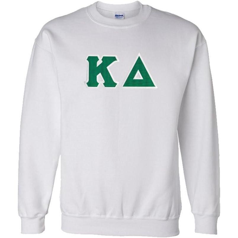 imageWomens Kappa Delta Sorority Lettered Crew Neck SweatshirtWhite
