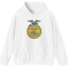 Greekgear FFA – Small Town Roots. National Impact Hooded Sweatshirt(White)