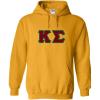 Kappa Sigma Lettered Hooded Sweatshirt(Athletic Gold)