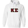 Kappa Sigma Lettered Hooded Sweatshirt(White)