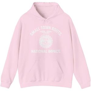 Greekgear FFA – Small Town Roots. National Impact Hooded Sweatshirt(Light Pink)