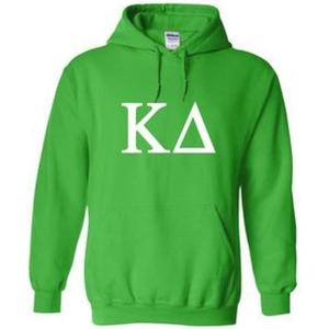 Kappa Delta World Famous Greek Hoodie – Kelly Green with White Imprint(Kelly Green)