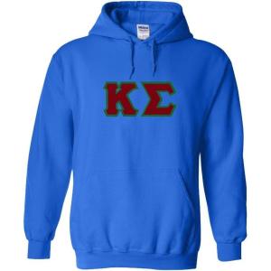 Kappa Sigma Lettered Hooded Sweatshirt(Royal Blue)