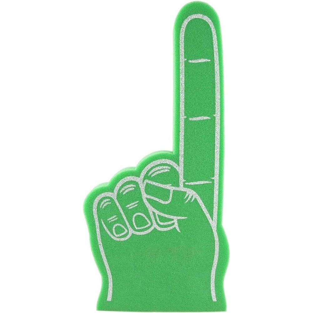imageGreekgear Custom Foam Finger Great for Bachelor amp Bachelorette Parties Athletics Local Sport Events Games Parties and more No Minimums PinkGreen with White Imprint
