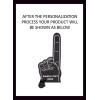 Greekgear Custom Foam Finger! Great for Bachelor & Bachelorette Parties, Athletics, Local Sport Events, Games, Parties and more – No Minimums Pink(Black with White Imprint)