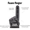 Greekgear Custom Foam Finger! Great for Bachelor & Bachelorette Parties, Athletics, Local Sport Events, Games, Parties and more – No Minimums Pink(Black with White Imprint)