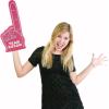 Greekgear Custom Foam Finger! Great for Bachelor & Bachelorette Parties, Athletics, Local Sport Events, Games, Parties and more – No Minimums Pink(Pink with White Imprint)
