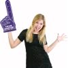 Greekgear Custom Foam Finger! Great for Bachelor & Bachelorette Parties, Athletics, Local Sport Events, Games, Parties and more – No Minimums Pink(Purple with White Imprint)
