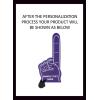 Greekgear Custom Foam Finger! Great for Bachelor & Bachelorette Parties, Athletics, Local Sport Events, Games, Parties and more – No Minimums Pink(Purple with White Imprint)