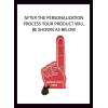 Greekgear Custom Foam Finger! Great for Bachelor & Bachelorette Parties, Athletics, Local Sport Events, Games, Parties and more – No Minimums Pink(Red with White Imprint)