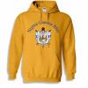 Greekgear Sigma Gamma Rho World Famous Crest – Shield Printed Hooded Sweatshirt(Gold)
