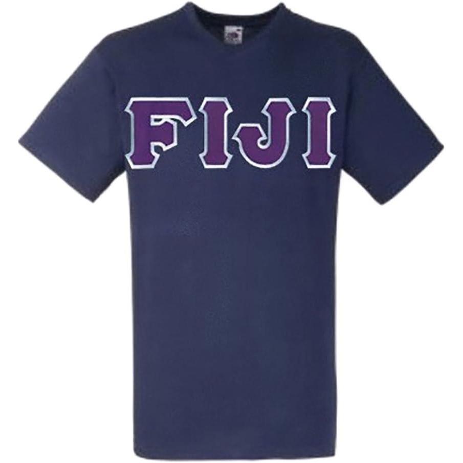 imageFiji Lettered VNeck TShirtNavy Blue