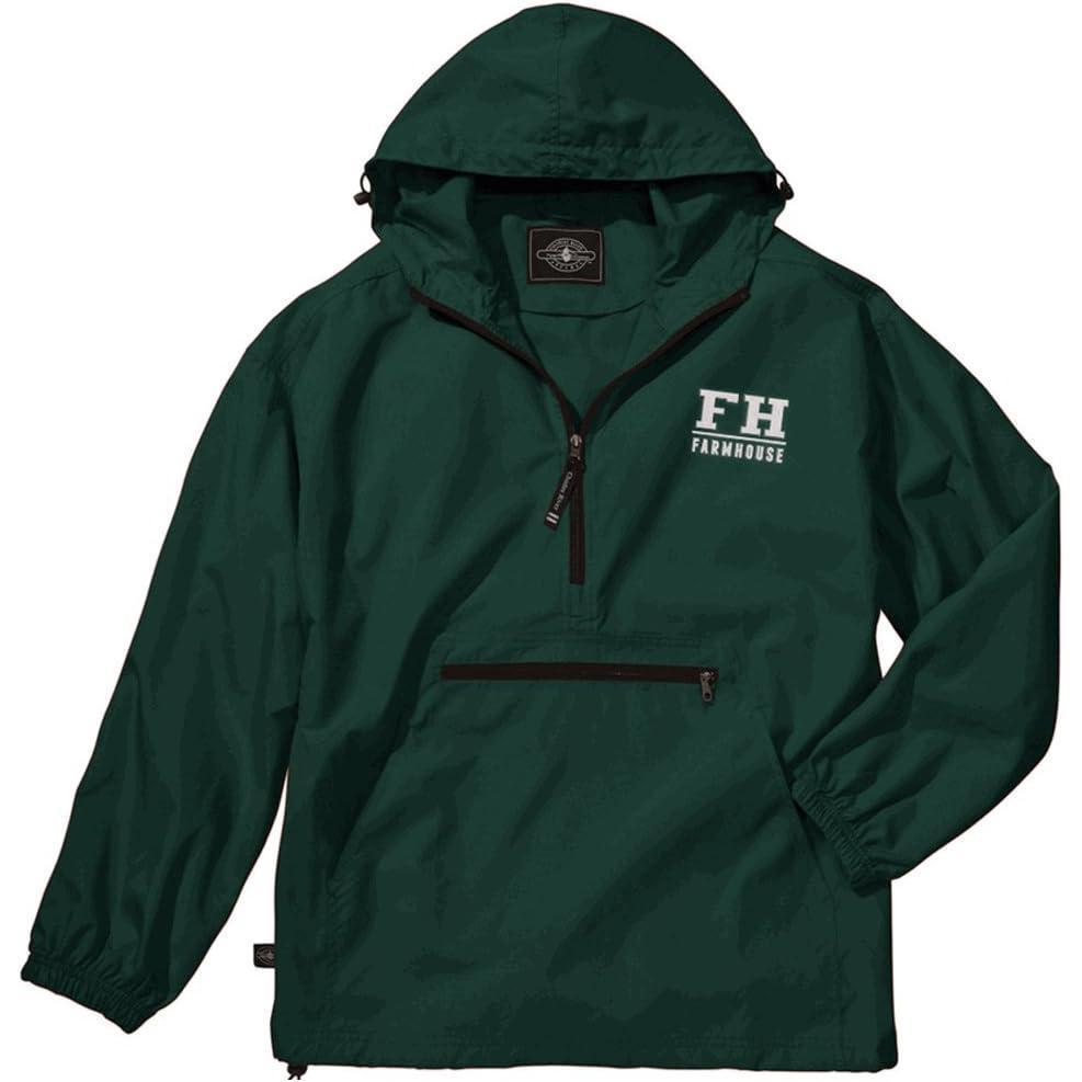 imageGreekgear Farmhouse PackNGo PulloverForest Green