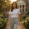 Greekgear Women’s Alpha Delta Pi Lettered Thigh Sweatpants(Sports Grey)