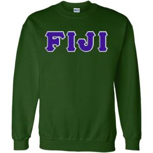 Fiji Lettered Crewneck(Forest Green)
