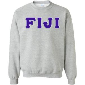 Fiji Lettered Crewneck(Sports Grey)