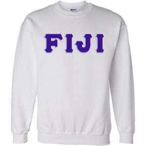Fiji Lettered Crewneck(White)