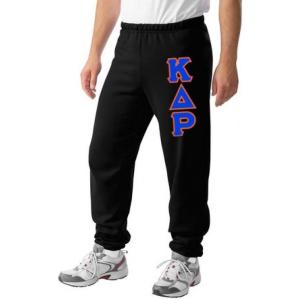 Kappa Delta Rho Lettered Sweatpants(Black)