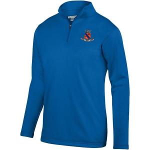 Kappa Delta Rho World Famous Crest Wicking Fleece Pullover(Royal Blue)