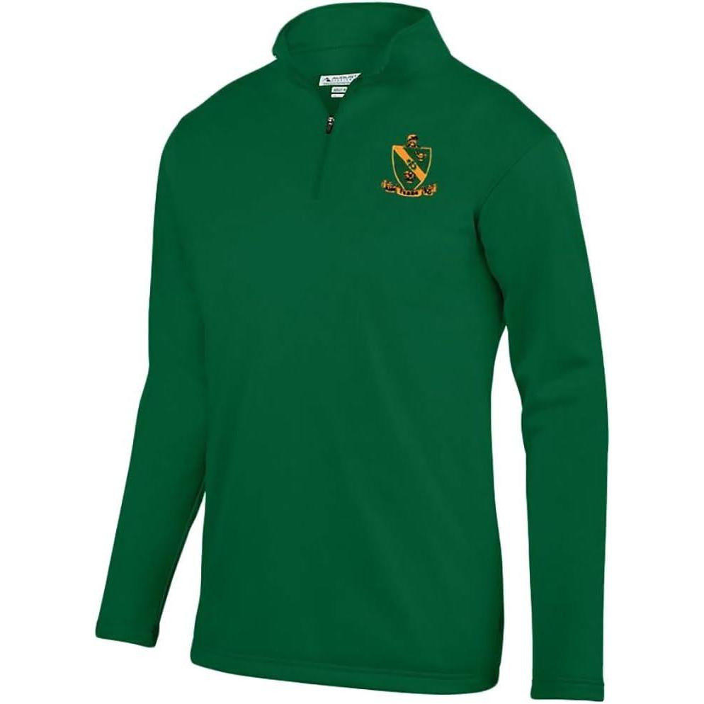 imageAlpha Gamma Rho World Famous Crest Wicking Fleece PulloverDark Green