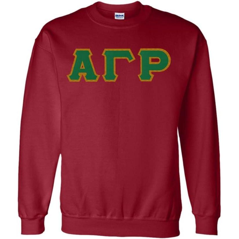 imageGreekgear Alpha Gamma Rho Custom Twill Crewneck SweatshirtMaroon