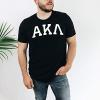 Alpha Kappa Lambda Arched Greek Letter T-Shirt(Black)