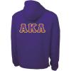 Alpha Kappa Lambda Tackle Twill Lettered Pack N Go Pullover(Purple)