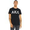 Alpha Kappa Lambda Arched Greek Letter T-Shirt(Black)