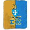 Greekgear Sigma Chi Two Tone Sherpa Lap Blanket