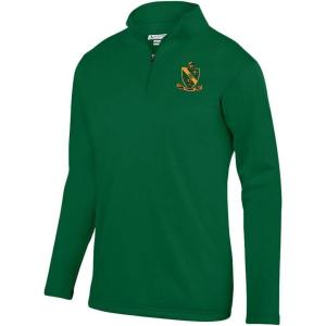 Alpha Gamma Rho World Famous Crest Wicking Fleece Pullover(Dark Green)