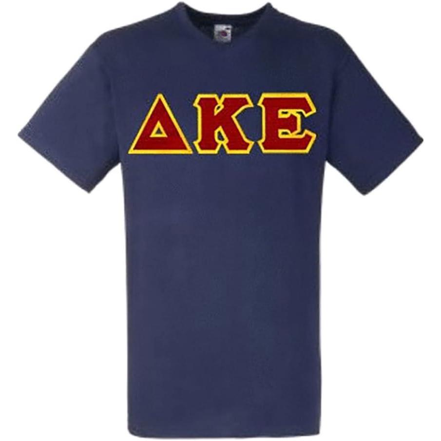 imageDelta Kappa Epsilon DKE Lettered VNeck TShirtNavy Blue