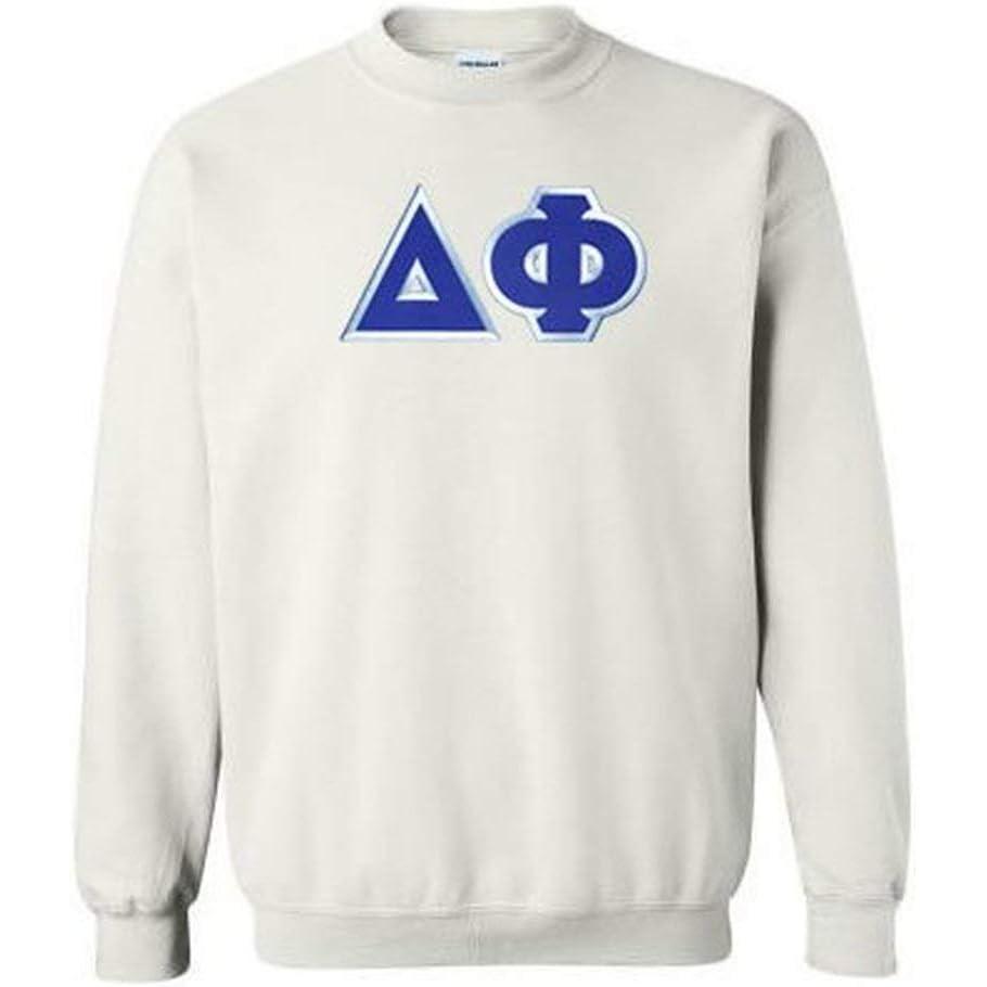 imageDelta Phi Lettered CrewneckLight Grey
