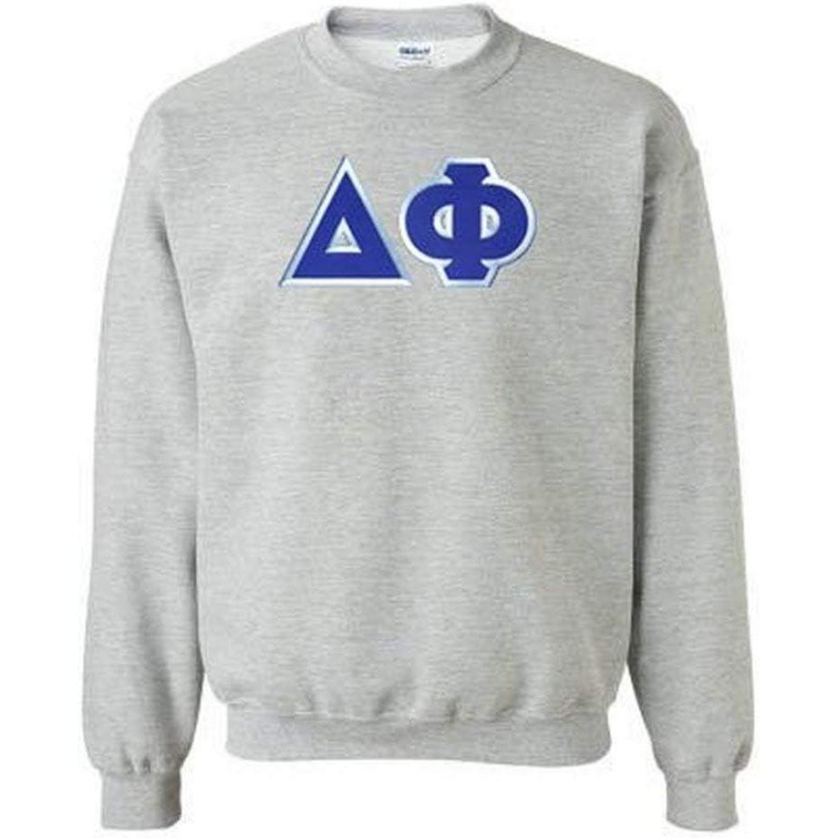 imageDelta Phi Lettered CrewneckSports Grey