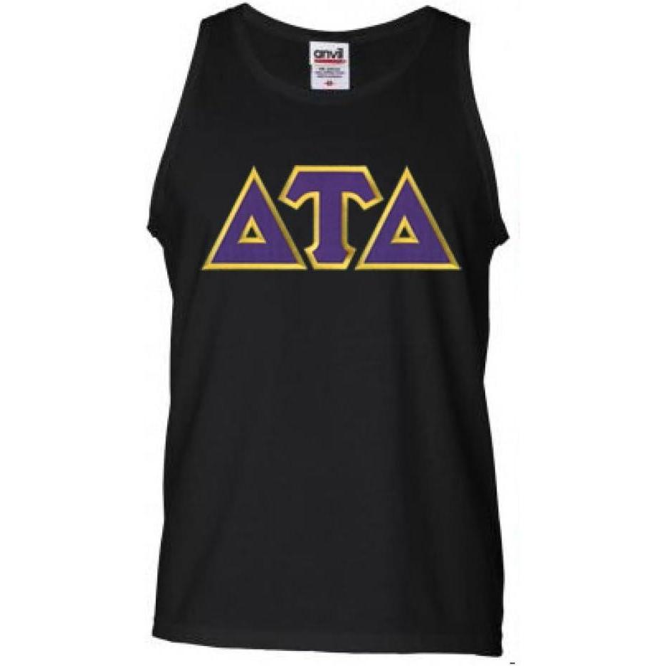 imageDelta Tau Delta Lettered Tank TopBlack