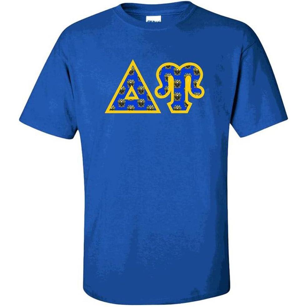 imageDelta Upsilon Du Fraternity Crest Twill Letter TeeRoyal Blue