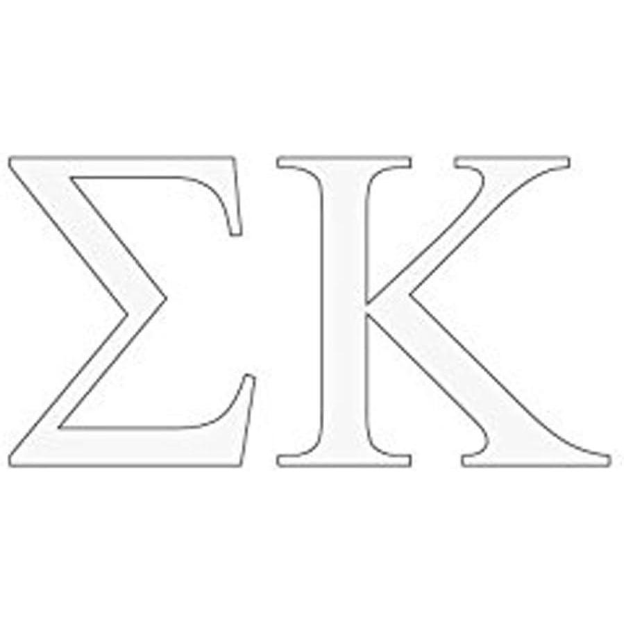 imageSigma Kappa Greek Letter Window Sticker Decal